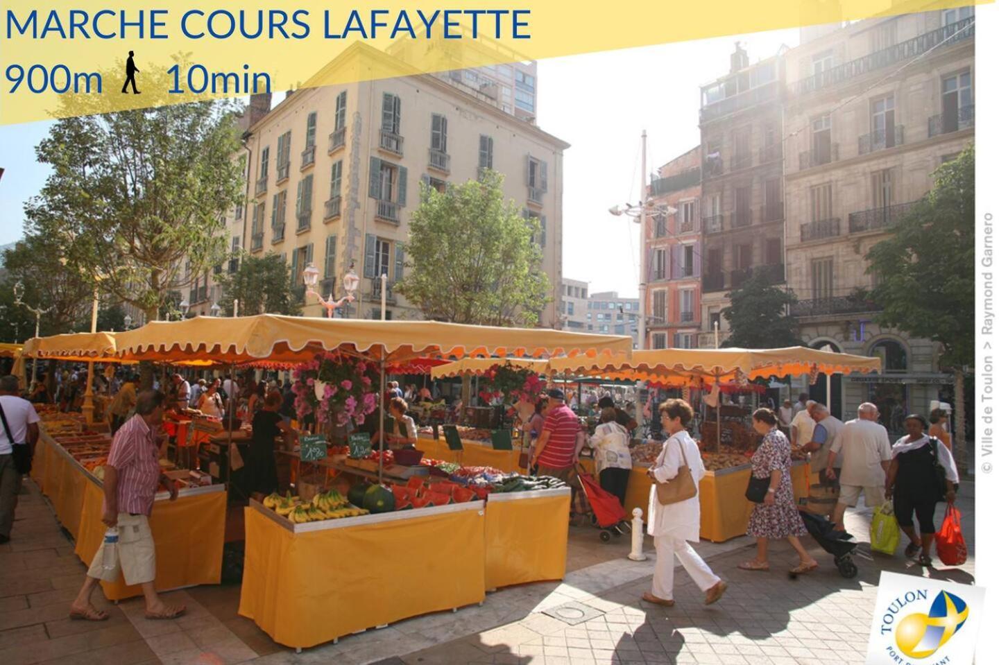 #3 Toulon Centre, Balcon, Lumineux, Stationnement Facile, Tout Confort Zewnętrze zdjęcie
